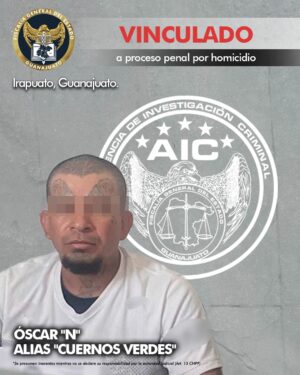 “Cuernos verdes” es aprehendido por Agentes de Investigación Criminal; se encuentra en la cárcel por homicidio en Irapuato “Cuernos verdes” es aprehendido por Agentes de Investigación Criminal; se encuentra en la cárcel por homicidio en Irapuato