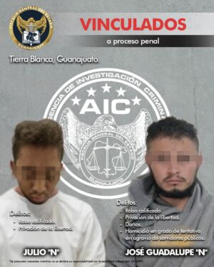 JULIO “N” y JOSÉ GUADALUPE “N” fueron vinculados a proceso penal por privación de la libertad, robo, intento de homicido y daños en Tierra Blanca JULIO “N” y JOSÉ GUADALUPE “N” fueron vinculados a proceso penal por privación de la libertad, robo, intento de homicido y daños en Tierra Blanca