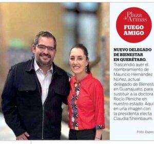 Mauricio Núñez nuevo delegado de Bienestar en Querétaro Mauricio Núñez nuevo delegado de Bienestar en Querétaro