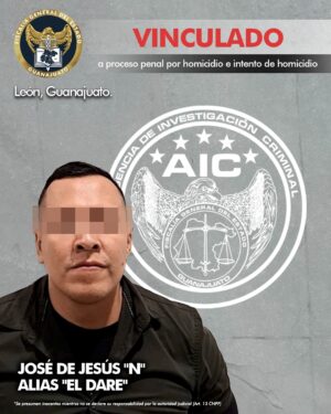 La Fiscalía de Guanajuato capturó a presunto partícipe del homicidio de una persona e intento de homicidio de dos más en la ciudad de León La Fiscalía de Guanajuato capturó a presunto partícipe del homicidio de una persona e intento de homicidio de dos más en la ciudad de León