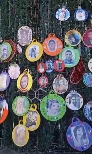 BUSCADORAS PIDEN AL MUNICIPIO QUE REGRESE LAS ESFERAS CON FOTOS DE DESAPARECIDOS QUE QUITÓ DE ÁRBOL NAVIDEÑO BUSCADORAS PIDEN AL MUNICIPIO QUE REGRESE LAS ESFERAS CON FOTOS DE DESAPARECIDOS QUE QUITÓ DE ÁRBOL NAVIDEÑO