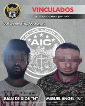 Juan de Dios y Miguel Ángel vinculados a proceso por robo en San Luis de la Paz Juan de Dios y Miguel Ángel vinculados a proceso por robo en San Luis de la Paz