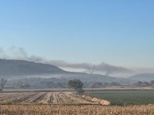 Incendio por quema de leña contamina la zona sur y rural de Salamanca Incendio por quema de leña contamina la zona sur y rural de Salamanca