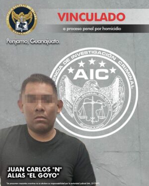 Agentes de Investigación Criminal capturaron a “El Goyo”, presunto homicida de un hombre internado en un anexo de Pénjamo Agentes de Investigación Criminal capturaron a “El Goyo”, presunto homicida de un hombre internado en un anexo de Pénjamo
