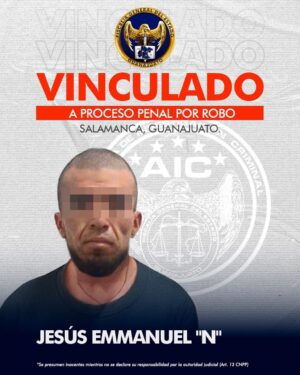 Jesús Emmanuel vinculado a proceso penal por robo en Salamanca Jesús Emmanuel vinculado a proceso penal por robo en Salamanca