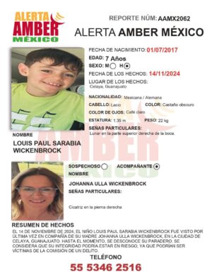 Desaparece ciudadana alemana con sus hijos en Celaya; activan Protocolo ALBA Desaparece ciudadana alemana con sus hijos en Celaya; activan Protocolo ALBA