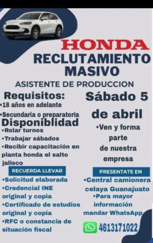 ALERTAN PARA NO SER VÍCTIMAS DE OFERTAS DE TRABAJO FALSAS EN ARMADORA DE AUTOS QUE PUDIERAN SER DE ORIGEN CRIMINAL ALERTAN PARA NO SER VÍCTIMAS DE OFERTAS DE TRABAJO FALSAS EN ARMADORA DE AUTOS QUE PUDIERAN SER DE ORIGEN CRIMINAL
