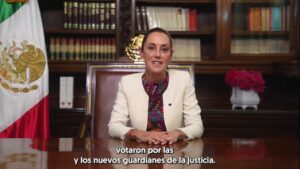 Sheinbaum se burla de PRI y PAN por críticas a participación en Elección Judicial Sheinbaum se burla de PRI y PAN por críticas a participación en Elección Judicial