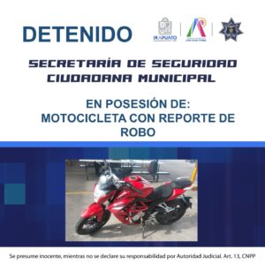 Detienen a tres menores por posesión de droga y robo de motocicleta en Irapuato Detienen a tres menores por posesión de droga y robo de motocicleta en Irapuato