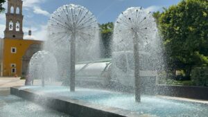 Analizan colocar guía de agua en fuente del Jardín Principal Analizan colocar guía de agua en fuente del Jardín Principal