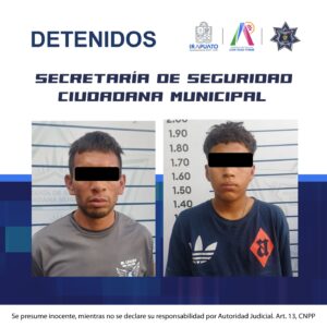 Policía Municipal de Irapuato detiene a tres personas por robos y portación ilegal de arma Policía Municipal de Irapuato detiene a tres personas por robos y portación ilegal de arma