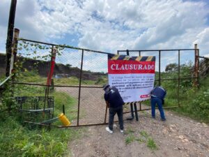 Clausuran banco de material en Salamanca por incumplir normas ambientales Clausuran banco de material en Salamanca por incumplir normas ambientales