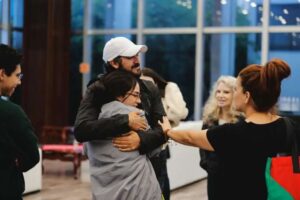 Llegan a CDMX los mexicanos retenidos por Israel de la Flotilla Global Sumud Llegan a CDMX los mexicanos retenidos por Israel de la Flotilla Global Sumud