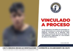 Vinculan a proceso a hombre por tentativa de homicidio y secuestro en Salamanca Vinculan a proceso a hombre por tentativa de homicidio y secuestro en Salamanca