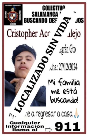 DIFUNDEN LA LOCALIZACIÓN SIN VIDA DE UN SALMANTINO Y OTRO HOMBRE DE VILLAGRÁN AMBOS DESAPARECIDOS DIFUNDEN LA LOCALIZACIÓN SIN VIDA DE UN SALMANTINO Y OTRO HOMBRE DE VILLAGRÁN AMBOS DESAPARECIDOS