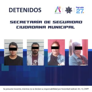 Detienen a tres mujeres y un hombre por robo en supermercado de Irapuato Detienen a tres mujeres y un hombre por robo en supermercado de Irapuato