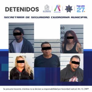 Desarticulan en Irapuato presunta banda dedicada a robos en farmacias; hay cinco detenidos Desarticulan en Irapuato presunta banda dedicada a robos en farmacias; hay cinco detenidos