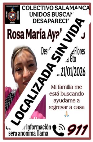 Localizan sin vida a mujer desaparecida en Salamanca; cuerpo fue hallado en fosa clandestina en Villagrán Localizan sin vida a mujer desaparecida en Salamanca; cuerpo fue hallado en fosa clandestina en Villagrán