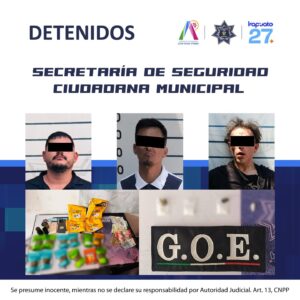 Caen tres presuntos narcomenudistas en distintos operativos en Irapuato Caen tres presuntos narcomenudistas en distintos operativos en Irapuato
