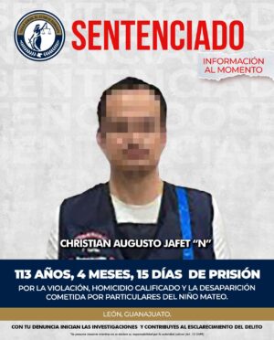 “Que haya justicia para Mateo”: Libia celebra sentencia y asegura que en Guanajuato no habrá impunidad contra agresores de menores “Que haya justicia para Mateo”: Libia celebra sentencia y asegura que en Guanajuato no habrá impunidad contra agresores de menores