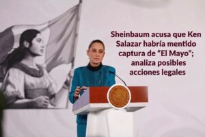 Sheinbaum acusa que Ken Salazar habría mentido sobre captura de “El Mayo”; analiza posibles acciones legales Sheinbaum acusa que Ken Salazar habría mentido sobre captura de “El Mayo”; analiza posibles acciones legales