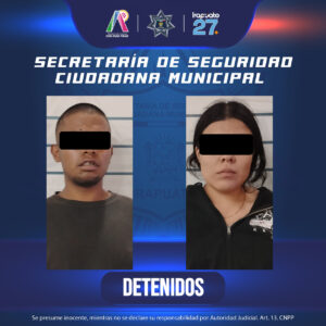 Detienen a pareja por presunto robo en tienda de conveniencia; investigan posible relación con otros atracos en Irapuato Detienen a pareja por presunto robo en tienda de conveniencia; investigan posible relación con otros atracos en Irapuato