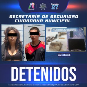 Detienen a pareja con presunta droga y arma de fuego en Irapuato Detienen a pareja con presunta droga y arma de fuego en Irapuato