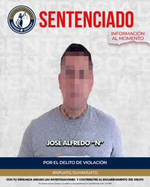 Sentencian a 11 años y 9 meses de prisión a hombre por violación en Irapuato Sentencian a 11 años y 9 meses de prisión a hombre por violación en Irapuato