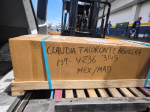 Trasladan restos de la estudiante Claudia Tacoronte a Madrid, España Trasladan restos de la estudiante Claudia Tacoronte a Madrid, España