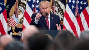 Trump dice estar orgulloso de haber cambiado el nombre del «Golfo de México» Trump dice estar orgulloso de haber cambiado el nombre del «Golfo de México»