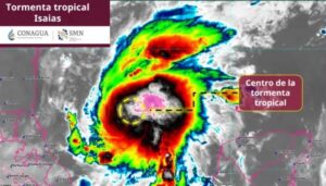 Se forma la tormenta tropical “Isaías” en el golfo de México; habrá lluvias intensas en dos estados Se forma la tormenta tropical “Isaías” en el golfo de México; habrá lluvias intensas en dos estados