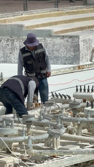 Modernizan fuentes danzarinas de Irapuato; intervienen drenajes y cableado Modernizan fuentes danzarinas de Irapuato; intervienen drenajes y cableado