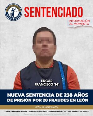Abogado de Punto Legal acumula otra condena de 238 años de prisión en León Abogado de Punto Legal acumula otra condena de 238 años de prisión en León